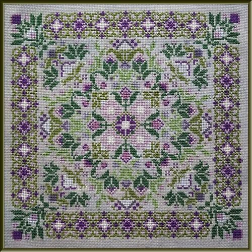Carolyn Manning Designs Aubrieta printed cross stitch chart