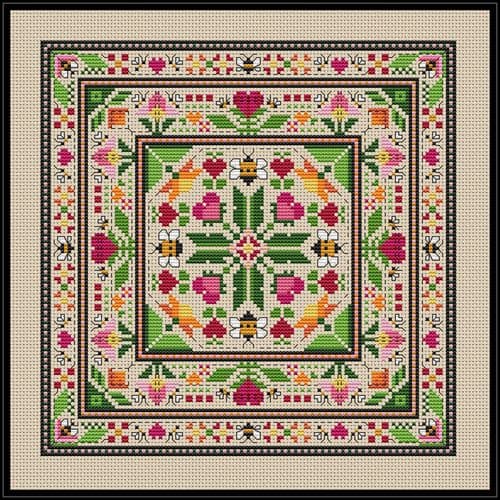 Carolyn Manning Designs Bee Mine printed cross stitch chart