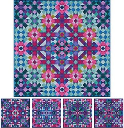 Carolyn Manning Designs Fluther of Jellyfish printed cross stitch chart