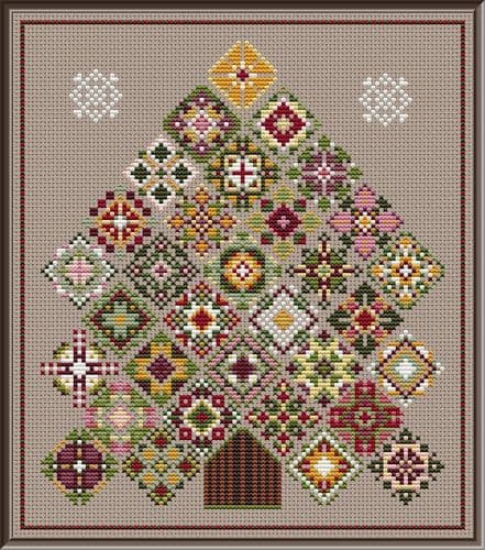 Carolyn Manning Designs Grannys Christmas Tree printed cross stitch chart