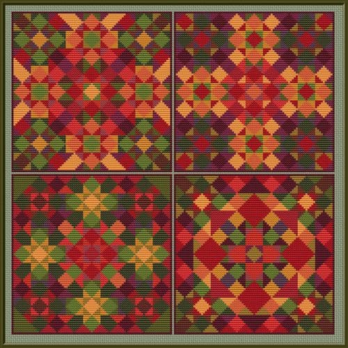 Carolyn Manning Designs Heirloom printed cross stitch chart