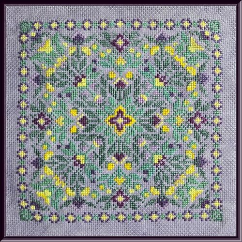 Carolyn Manning Designs Lilac Lemonade printed cross stitch chart