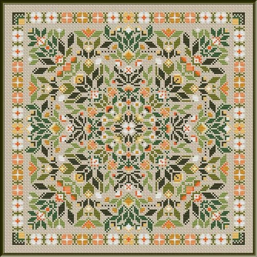 Carolyn Manning Designs Orange Blossom printed cross stitch chart