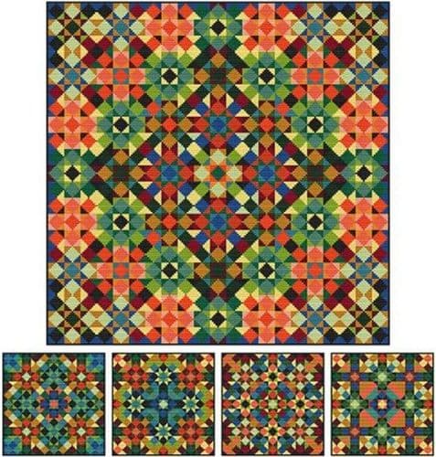 Carolyn Manning Designs Pandemonium of Parrots printed cross stitch chart