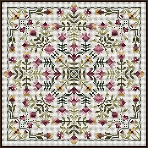 Carolyn Manning Designs Pressed Between the Pages printed cross stitch chart