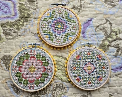 Carolyn Manning Designs Pretty Little Posies printed cross stitch chart
