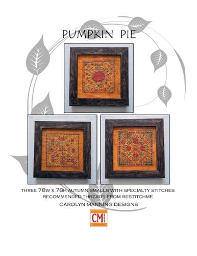 Carolyn Manning Designs Pumpkin Pie printed cross stitch chart