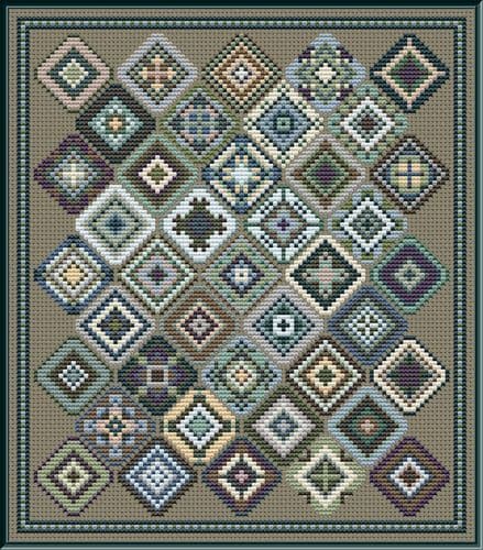 Carolyn Manning Designs River Rock printed cross stitch chart