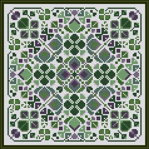 Carolyn Manning Designs Succulents printed cross stitch chart