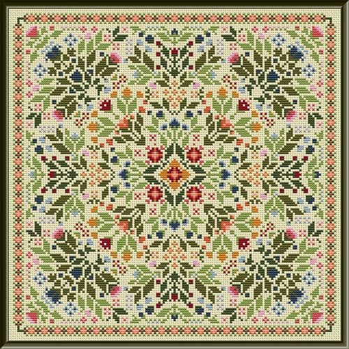 Carolyn Manning Designs The View from My Garden printed cross stitch chart