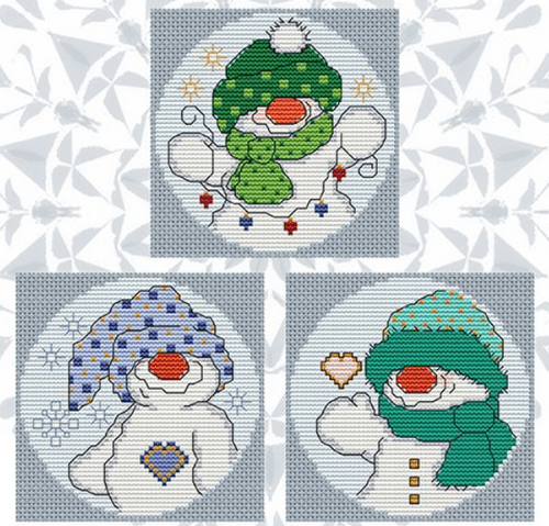 Carolyn Manning Designs Winter Friends printed cross stitch chart