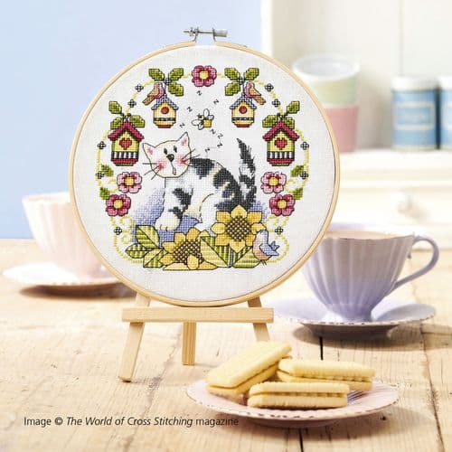 Cats & Birds by Lesley Teare WOXS Issue 317 2022 project pack
