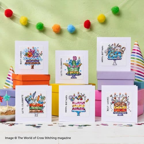 Celebration Cake Cards WOXS Issue 357 project pack
