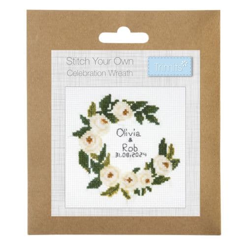 Celebration Wreath Mini cross stitch kit