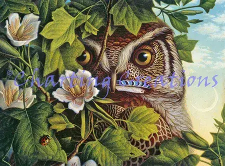 Charting Creations Owl printed cross stitch chart