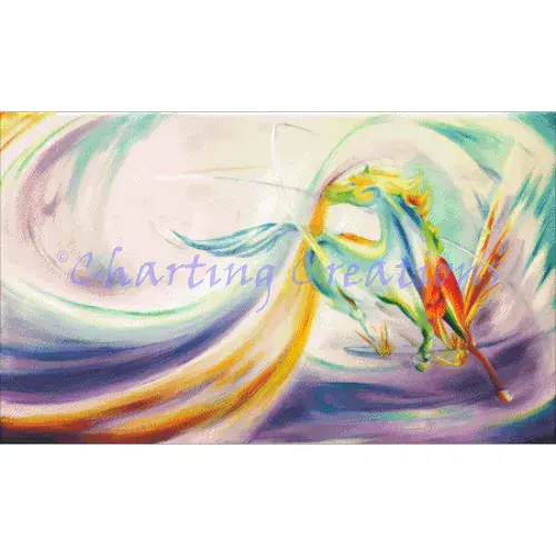 Charting Creations Proud Dream Horse printed cross stitch chart