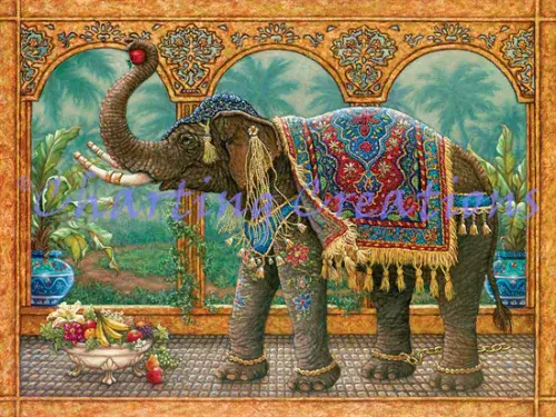 Charting Creations Rajah's Feast printed cross stitch chart