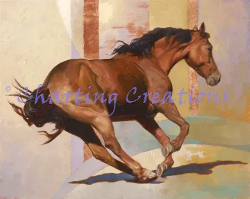 Charting Creations Silver Shoes printed cross stitch chart