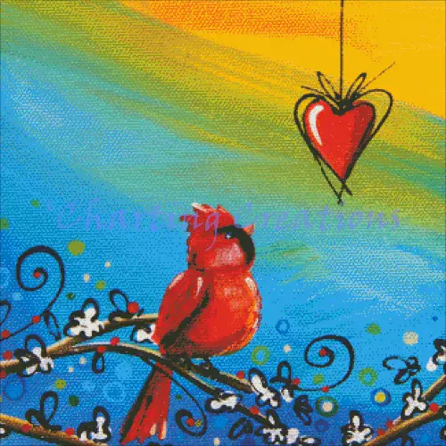 Charting Creations Song Bird V printed cross stitch chart