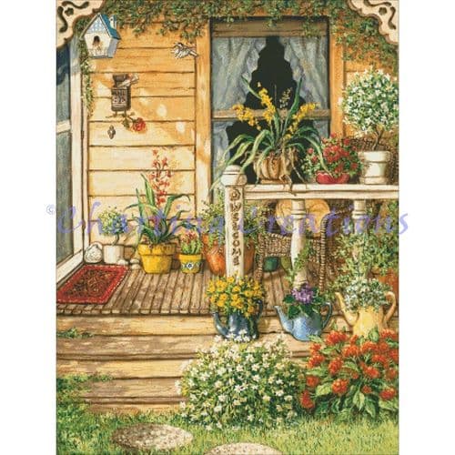 Charting Creations Summer Front Porch printed cross stitch chart