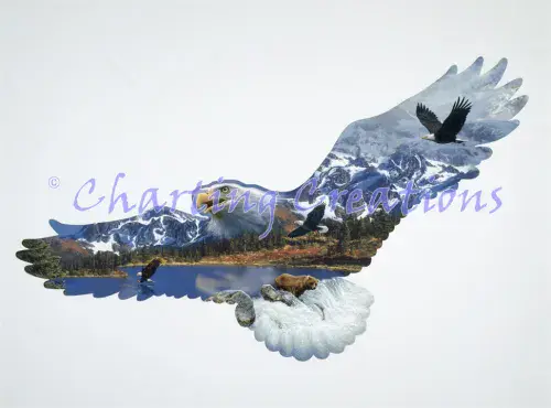 Charting Creations The Eagle printed cross stitch chart