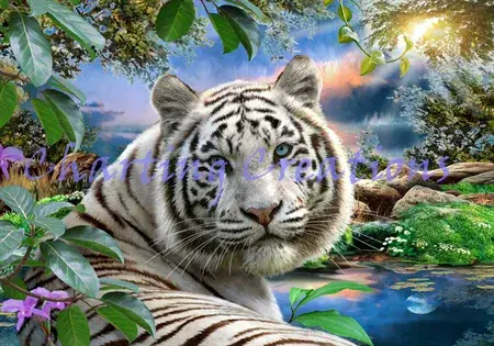 Charting Creations Twilight in Sumatra printed cross stitch chart