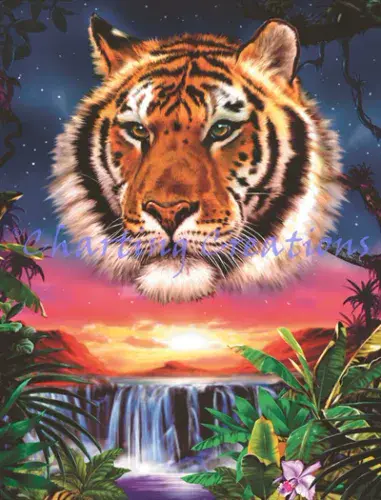Charting Creations Wild Tropics printed cross stitch chart