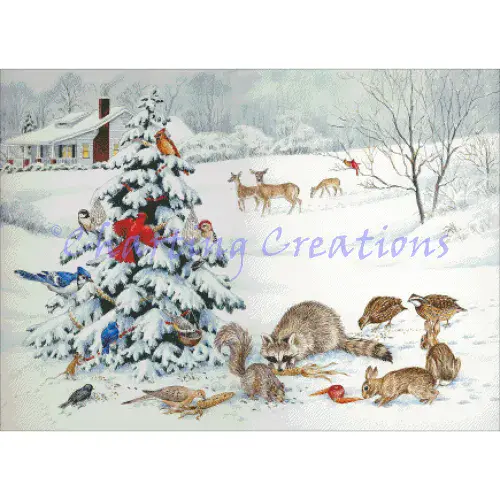 Charting Creations Winter Gathering printed cross stitch chart