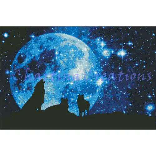 Charting Creations Wolf Magic printed cross stitch chart