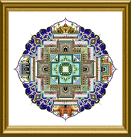 Chatelaine The Morocco Town Mandala cross stitch chart