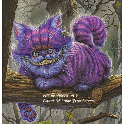 Cheshire Cat by Paine Free Crafts printed cross stitch chart