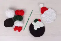Christmas Coasters Crochet Kit