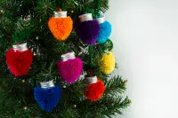Christmas Lights Garland Pom Pom Kit