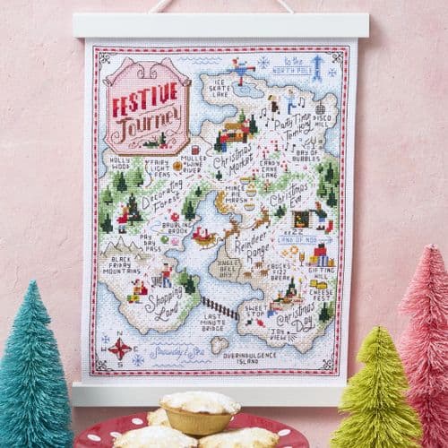 Christmas Map WOXS Issue 366 project pack