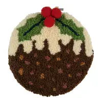 Christmas Pudding Punch Needle Kit - Yarn and Hoop