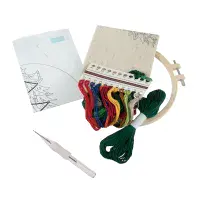 Christmas Tree Punch Needle Kit - Floss and Hoop