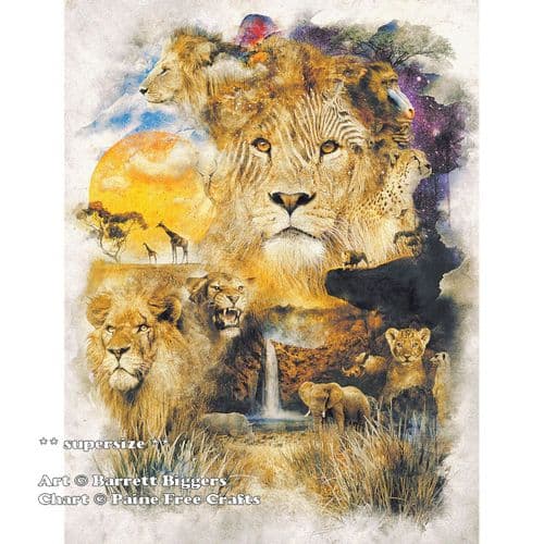 Circle of Life (SUPER SIZE) by Paine Free Crafts printed cross stitch chart