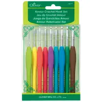 Clover Amour Crochet Hook Set of 9 (2mm - 6mm)