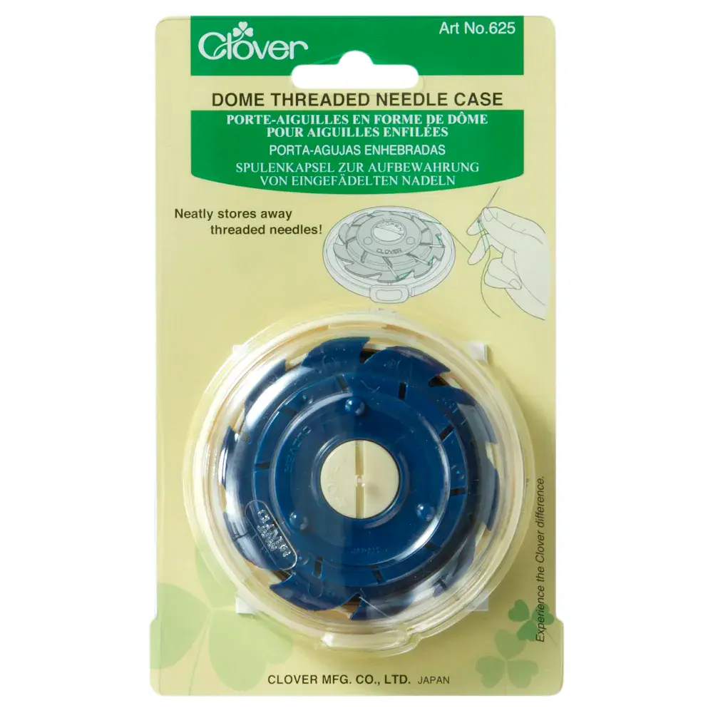 Clover Hand Sewing Needles Dome Threaded Needle Case