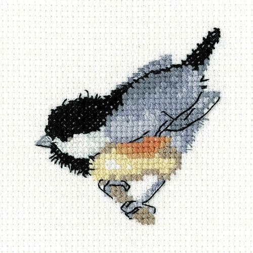 Coal Tit cross stitch kit - Little Friends
