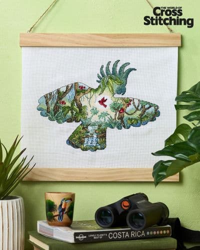 Cockatiel Silhouette WOXS Issue 358 project pack