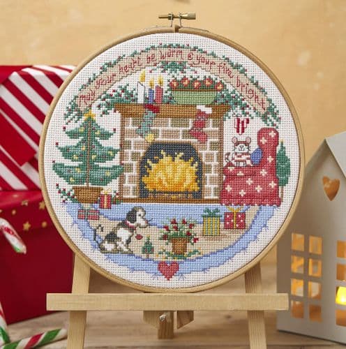 Cosy Fireplace Hoop WOXS Issue 365 project pack