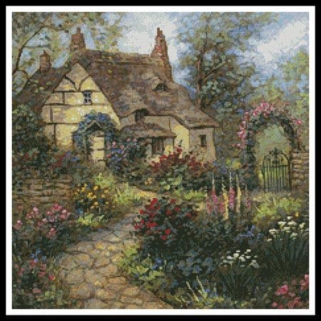 Cottage Garden (Crop) by Artecy printed cross stitch chart