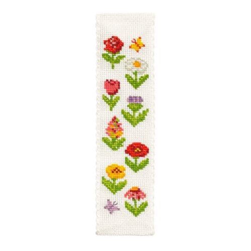 Cottage Garden Cross Stitch Bookmark  Kit