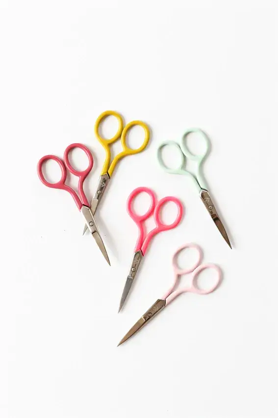 Cotton Clara Colourful Embroidery Scissors