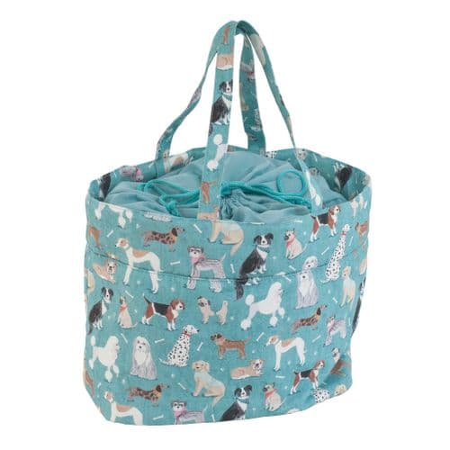 Craft Bag (L): Drawstring: Dogs