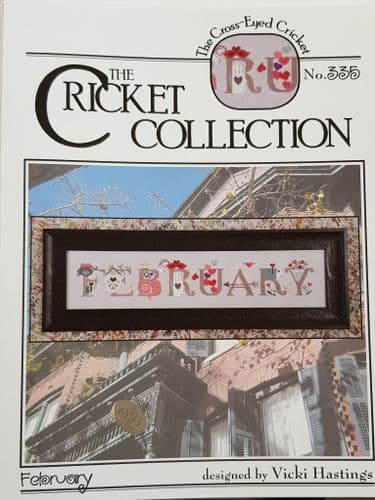 Cricket Collection February cross stitch chart