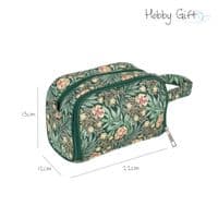Crochet Bag with Pocket: Morris Green