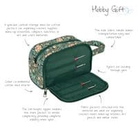 Crochet Bag with Pocket: Morris Green