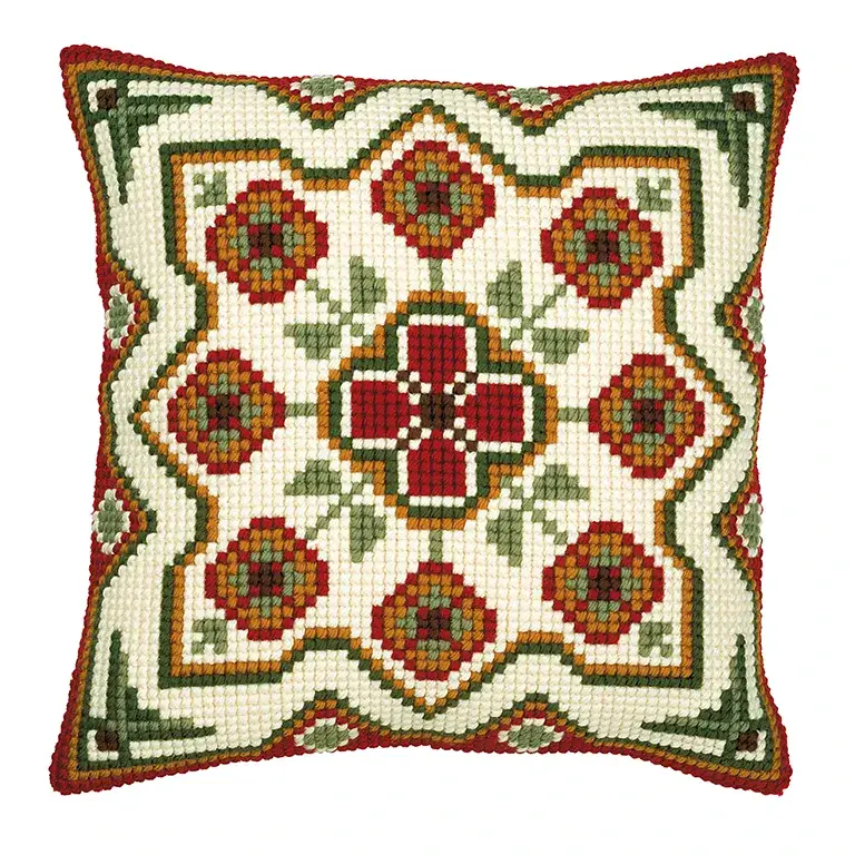 Vervaco Cross Stitch Kit - Foal Cushion, 40x40cm, Cotton Canvas & Acrylic Yarn - View #9